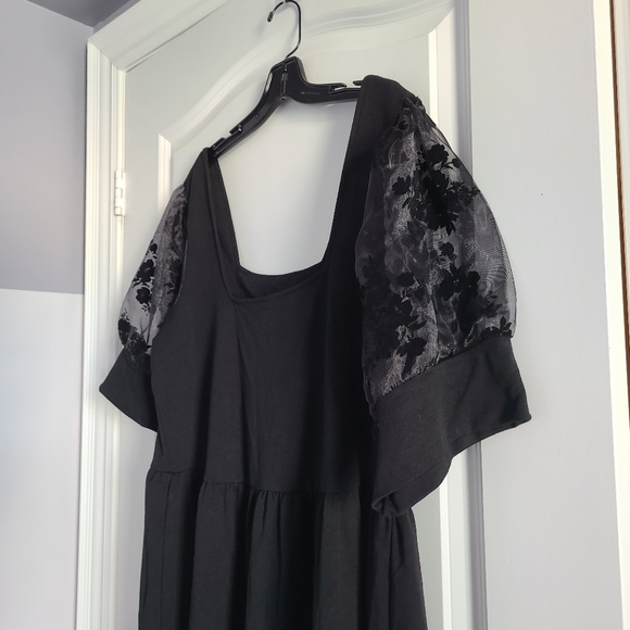 VERO MODA Plus Short Organza Sleeve Dress Size 1x - Picture 4 of 5
